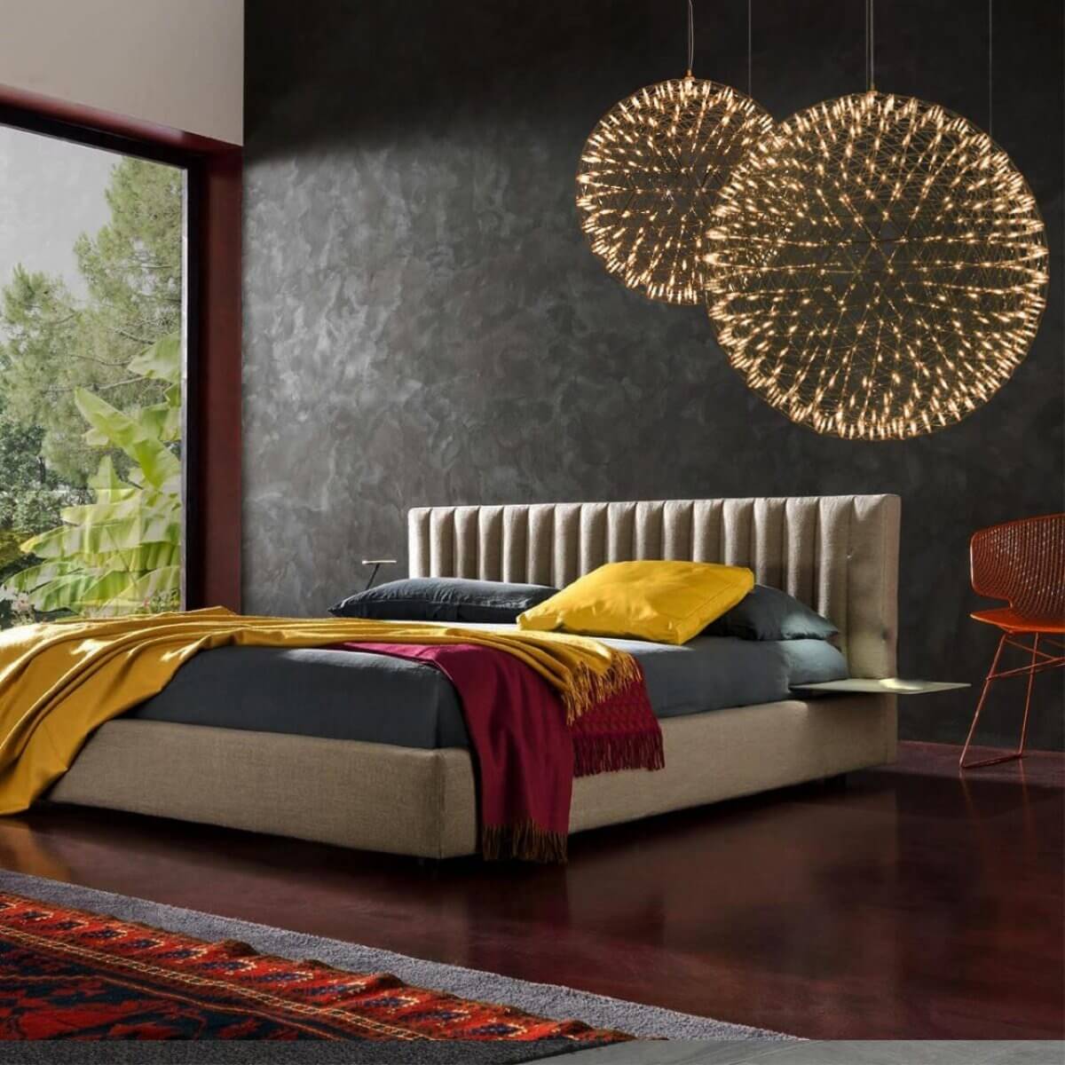 Подвесная светодиодная люстра Loft IT Raimond 9027-127 Gold