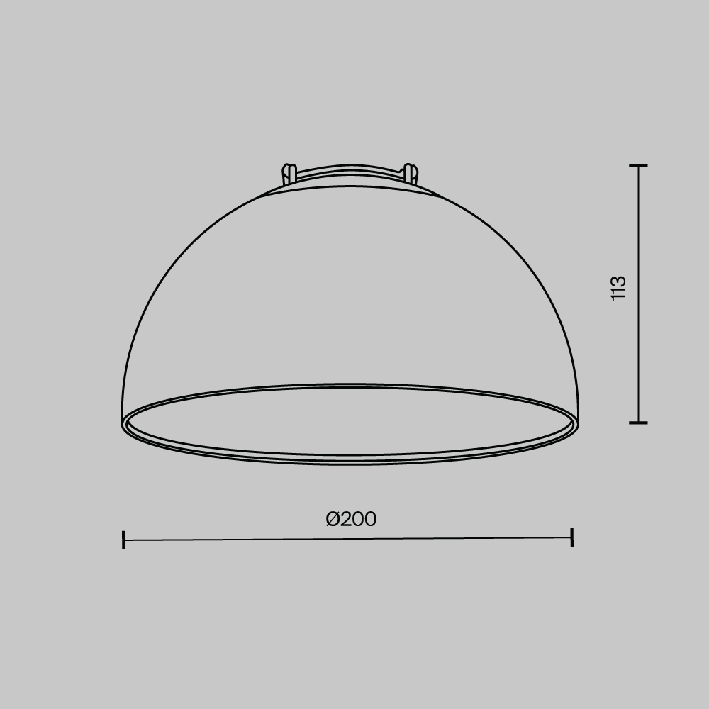 Подвесной светодиодный светильник 20Вт 4000K Maytoni Parity Bowl TR126B-20W4K-W