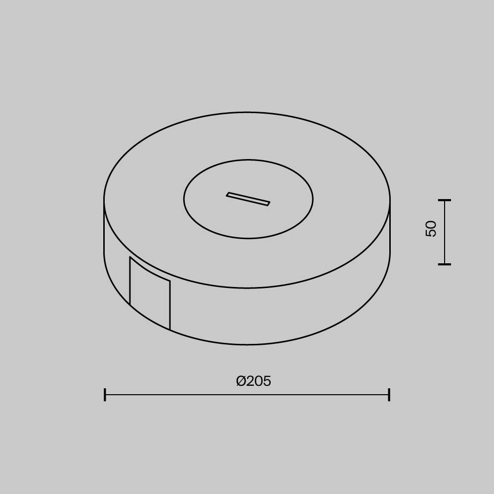 Чаша с коннектором питания Maytoni Parity черная TRA130SC-1B