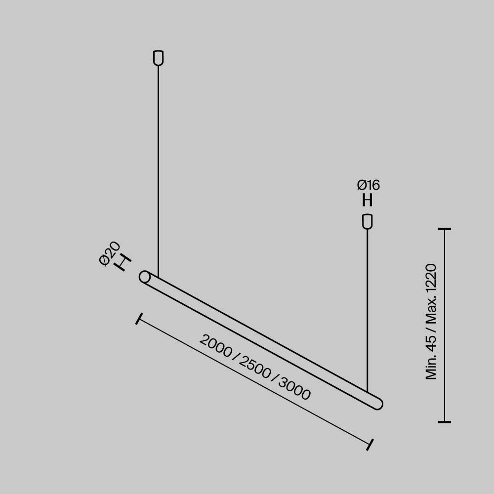 Подвес для опорного стержня Maytoni Parity черный TRA130SWK-B