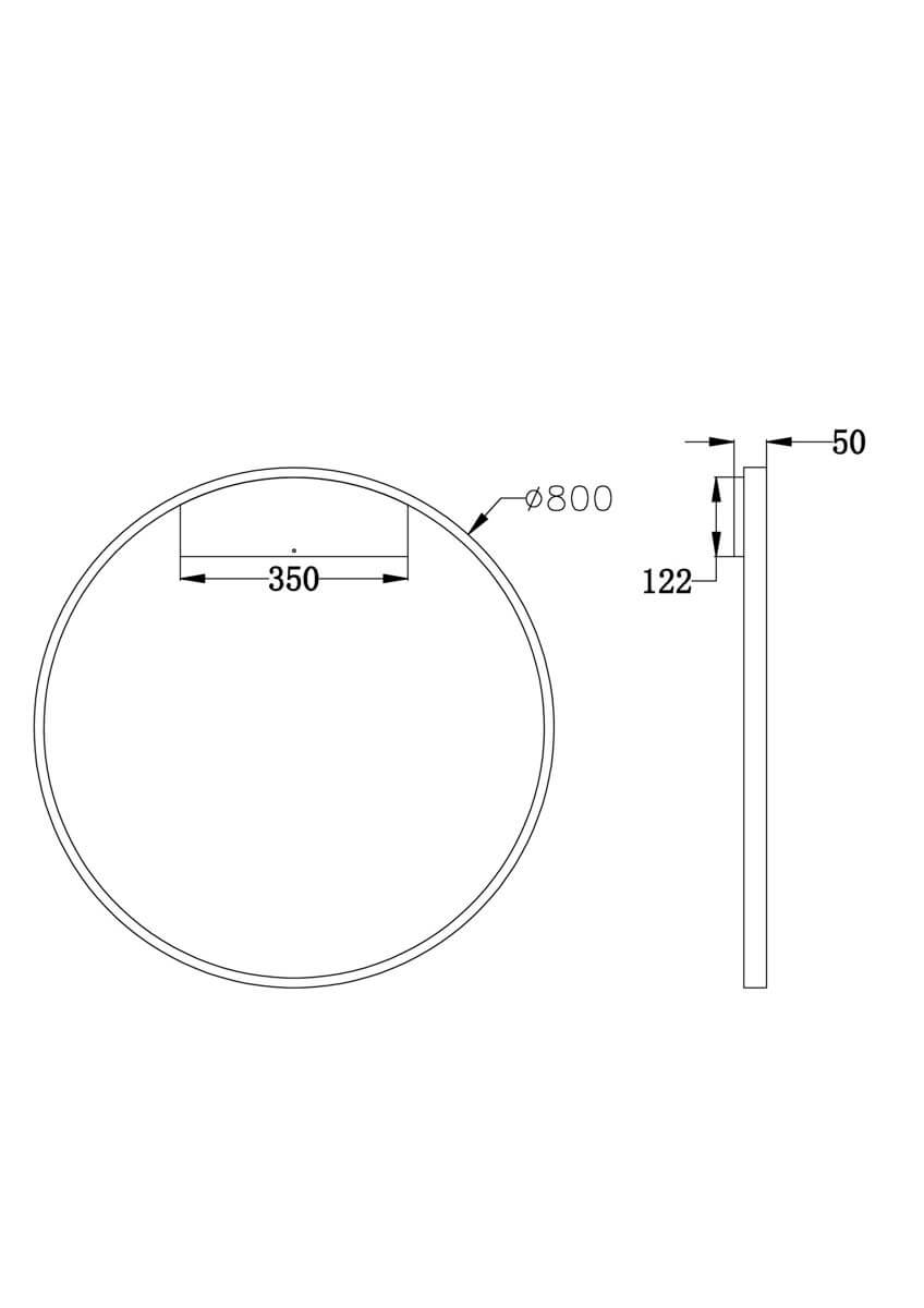 Настенный светильник Maytoni Rim MOD058WL-L50BS4K