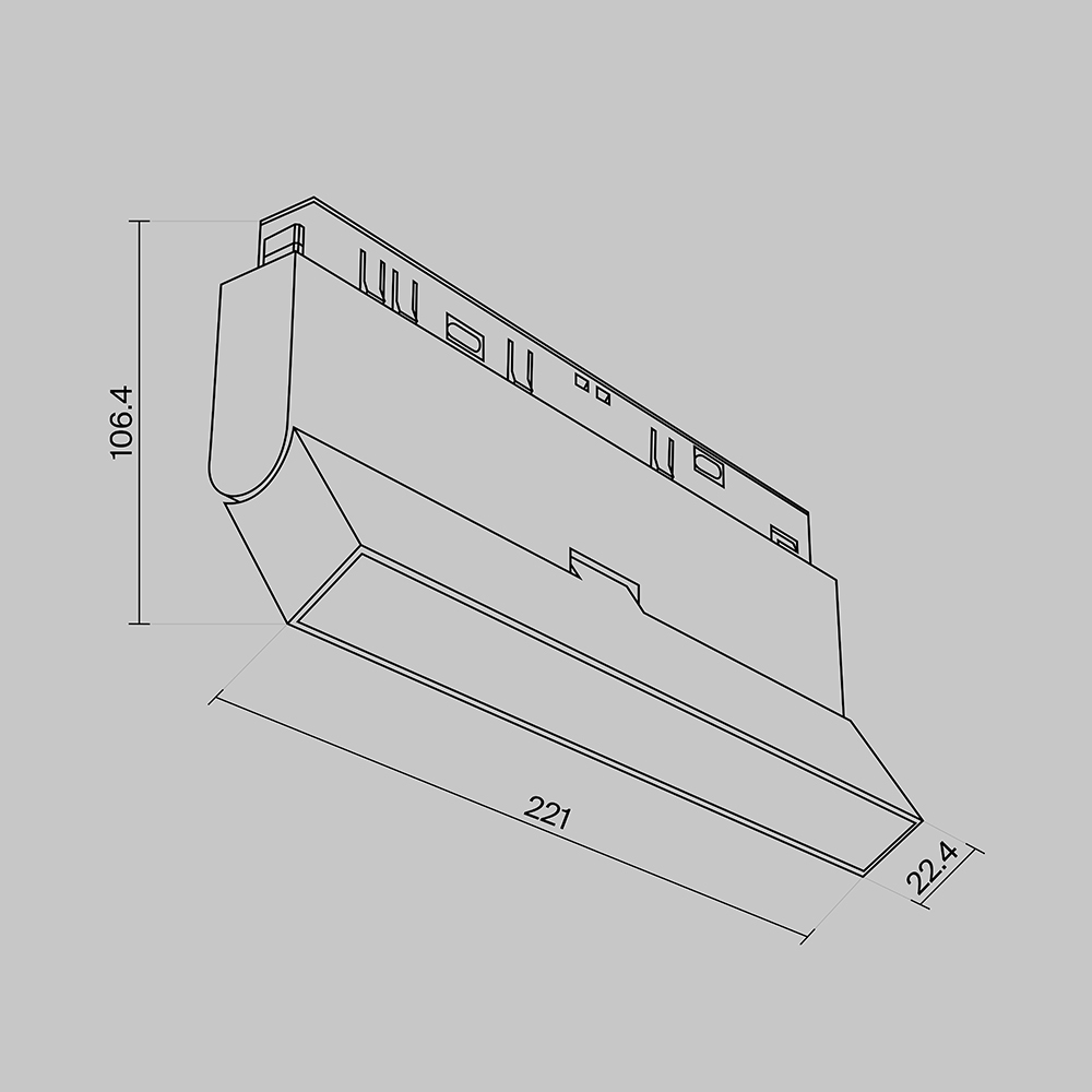 Трековый светильник Maytoni Exility Basis 2700-6000K 12Вт 120 Dim Dali TR036-4-12WTW-DD-B