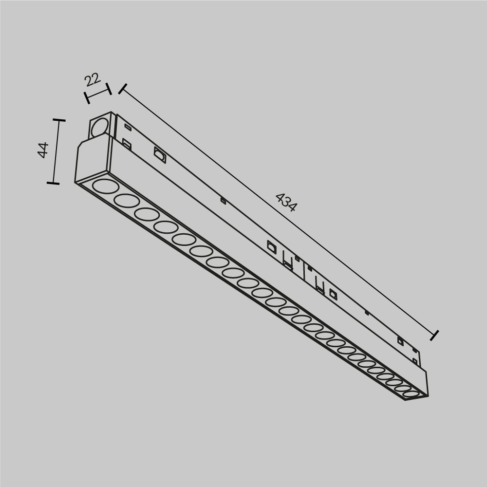 Трековый светильник Maytoni Exility Points 2700-6000K 24Вт 36 Dim DALI TR031-4-24WTW-DD-W