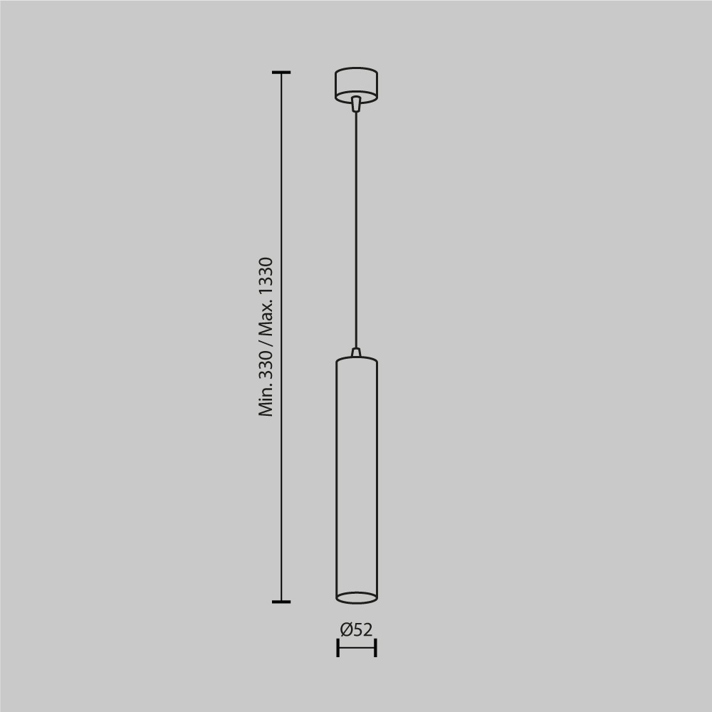 Подвесной светодиодный светильник Maytoni Pendant P072PL-L12W3K-BS