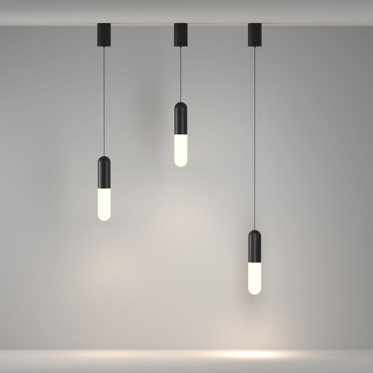 Подвесной светодиодный светильник Maytoni Mist P101PL-L300-12W3K-B