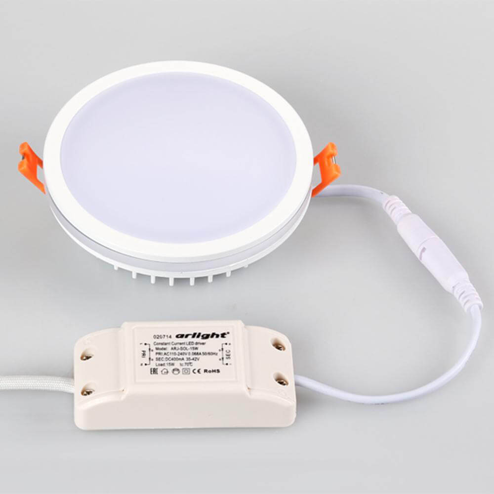 Встраиваемый светодиодный светильник Arlight LTD-115SOL-15W 4000K 020709