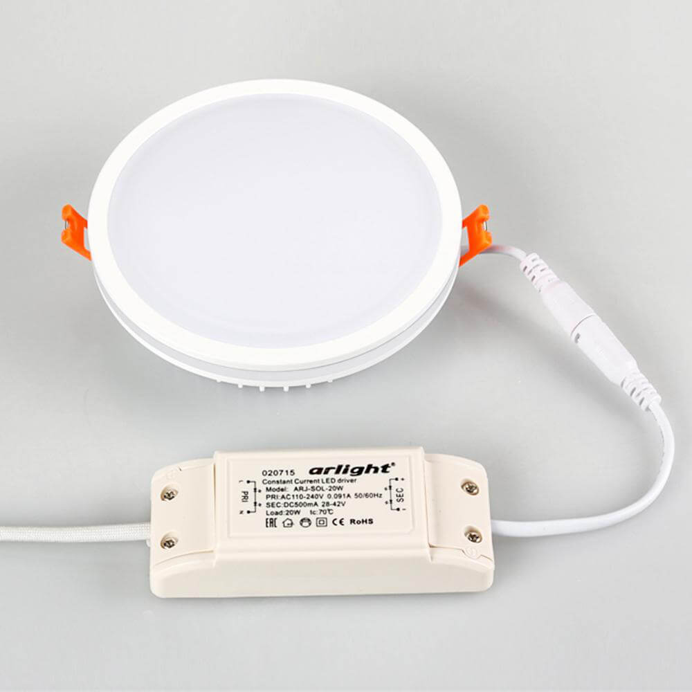 Встраиваемый светодиодный светильник Arlight LTD-135SOL-20W 4000K 020711
