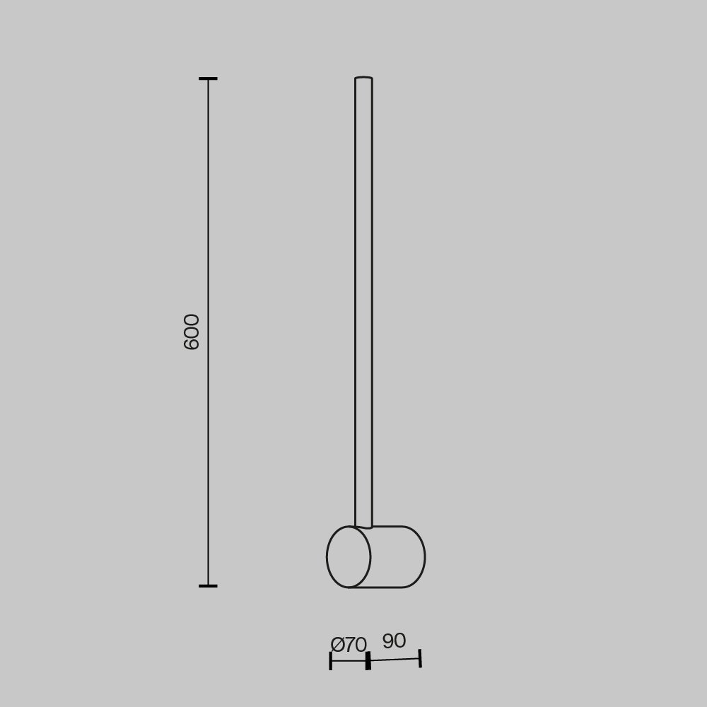 Настенный светильник бра Maytoni Light stick MOD237WL-L6BS3K