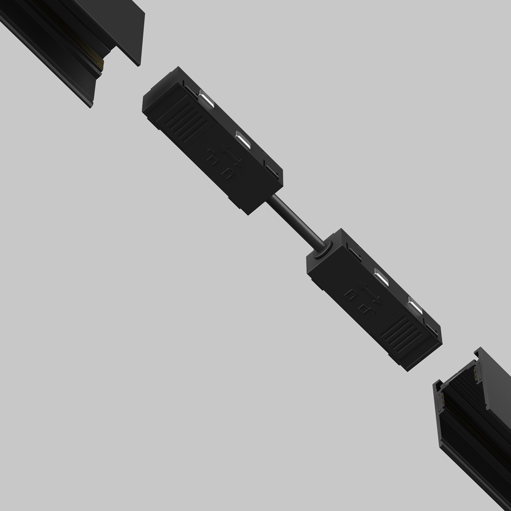 Коннектор питания прямой гибкий 5см Maytoni Exility TRA034CPC-42B-5-1