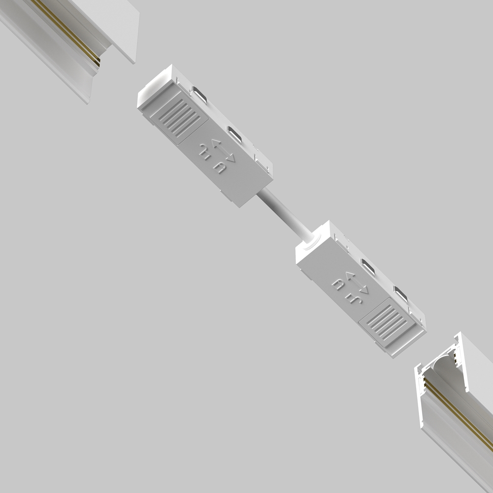 Коннектор питания прямой гибкий 5см Maytoni Exility TRA034CPC-42W-5-1