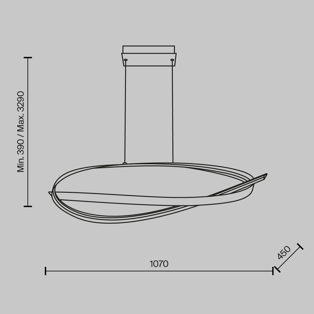 Подвесная люстра Maytoni Plons MOD283PL-L40BS3K