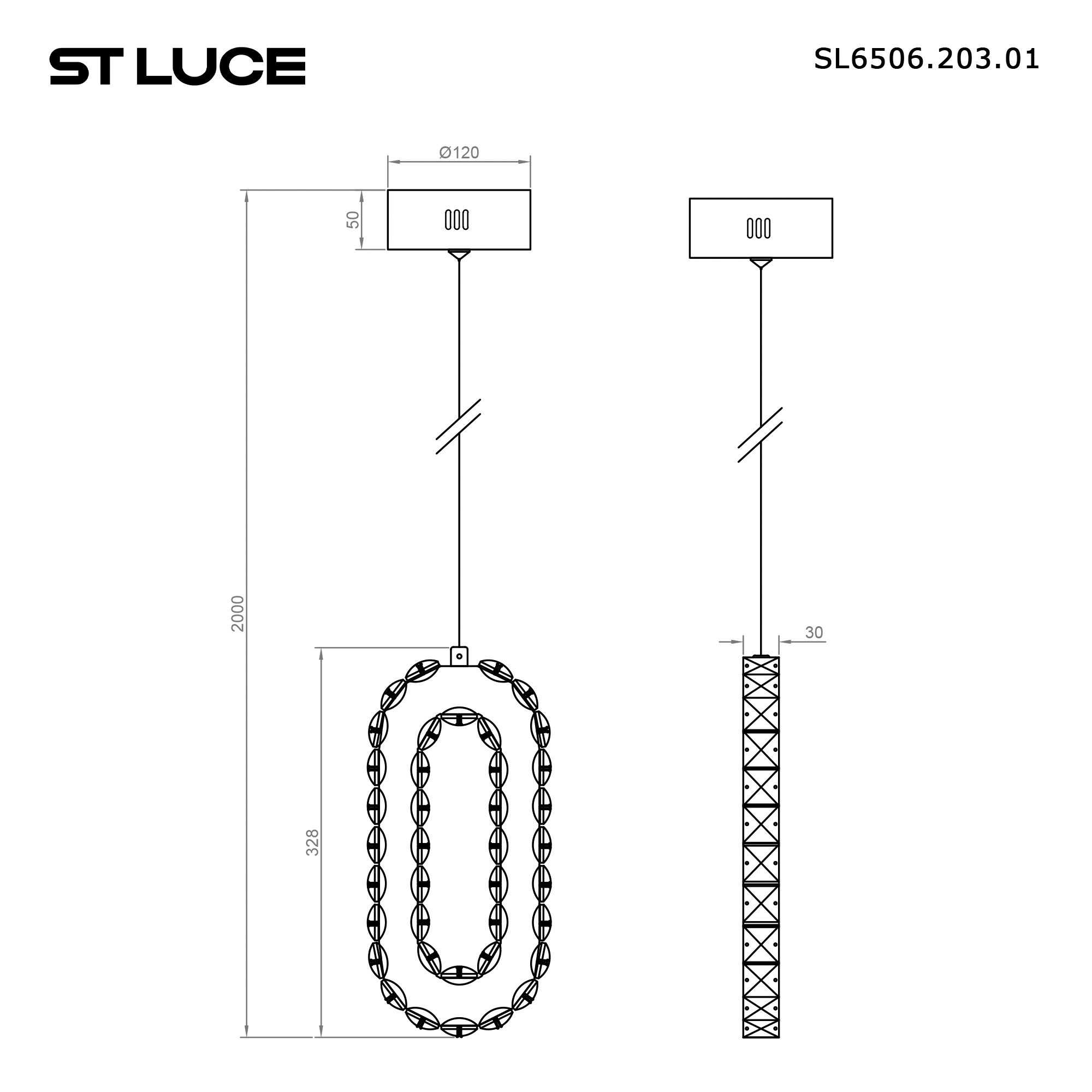 Подвесной светильник ST Luce Allungo SL6506.203.01