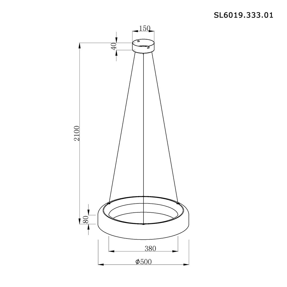 Подвесной светодиодный светильник ST Luce Foray SL6019.333.01