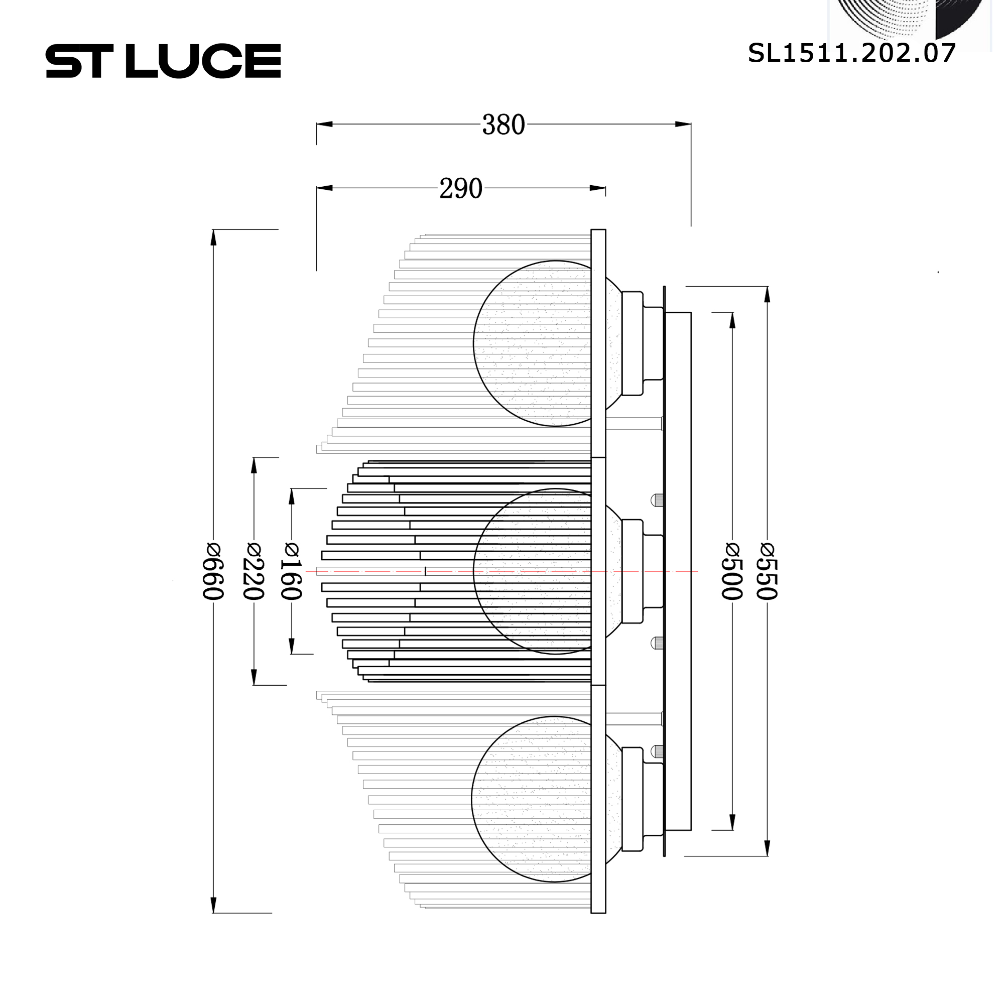 Потолочная люстра ST Luce Allegro SL1511.202.07