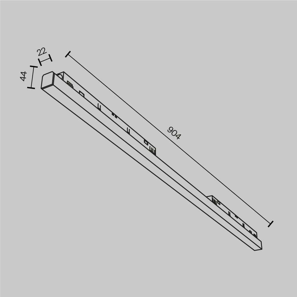 Трековый светильник Maytoni Exility Basis 2700-6000K 30Вт 120 Dim DALI TR030-4-30WTW-DD-W