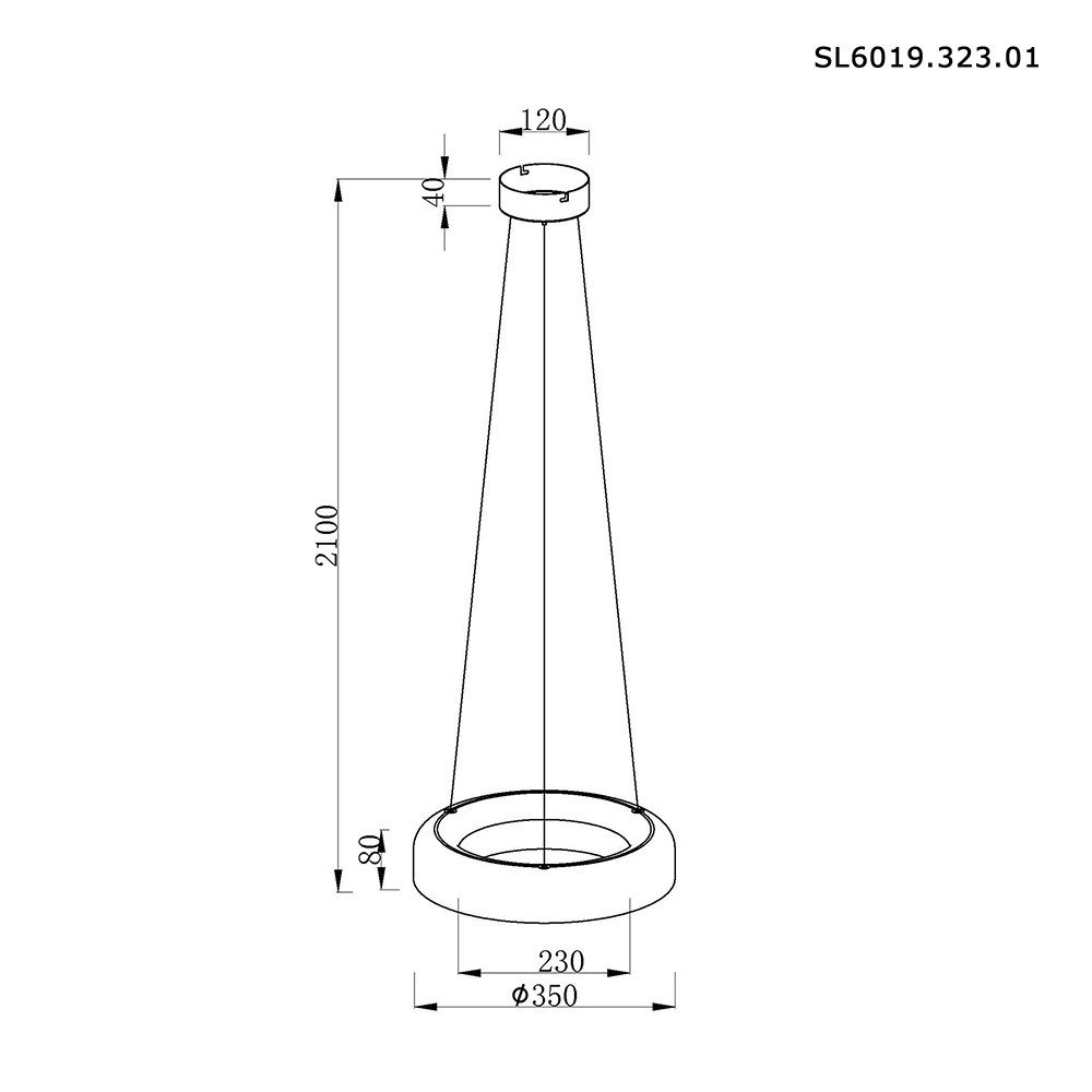 Подвесной светодиодный светильник ST Luce Foray SL6019.323.01