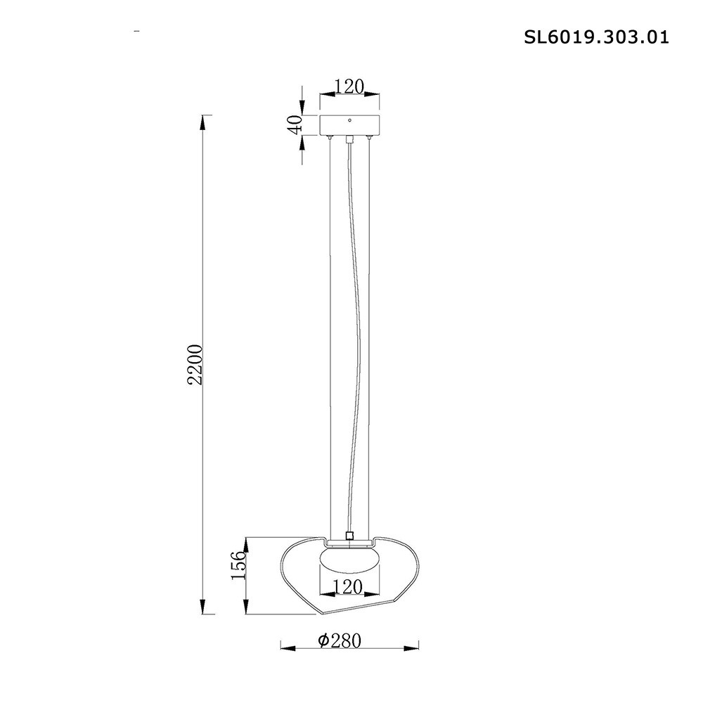 Подвесной светодиодный светильник ST Luce Foray SL6019.303.01