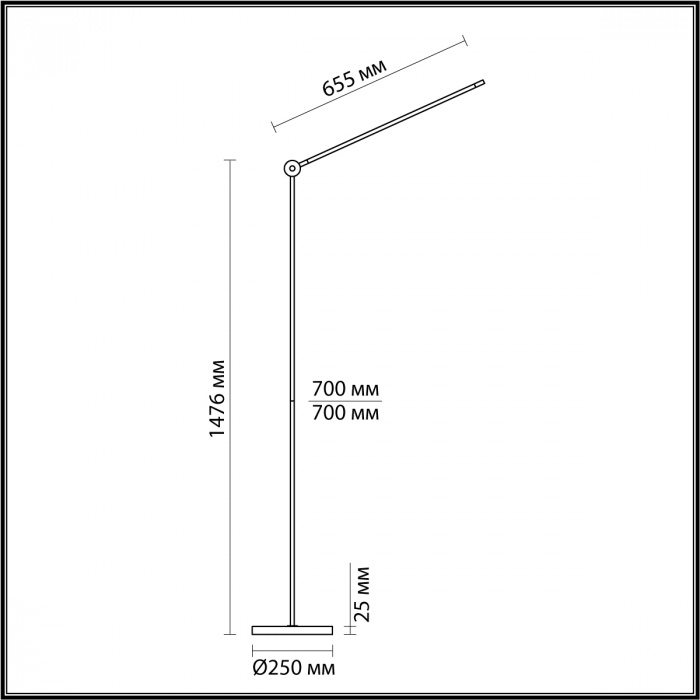 Торшер Odeon Light Hightech Foden 7101/15FL
