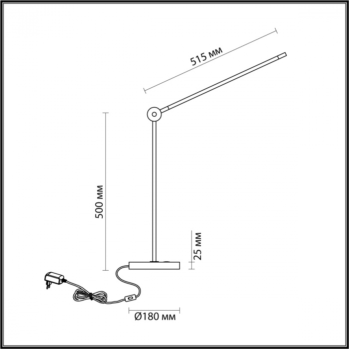 Настольная лампа Odeon Light Hightech Foden 7101/12TL
