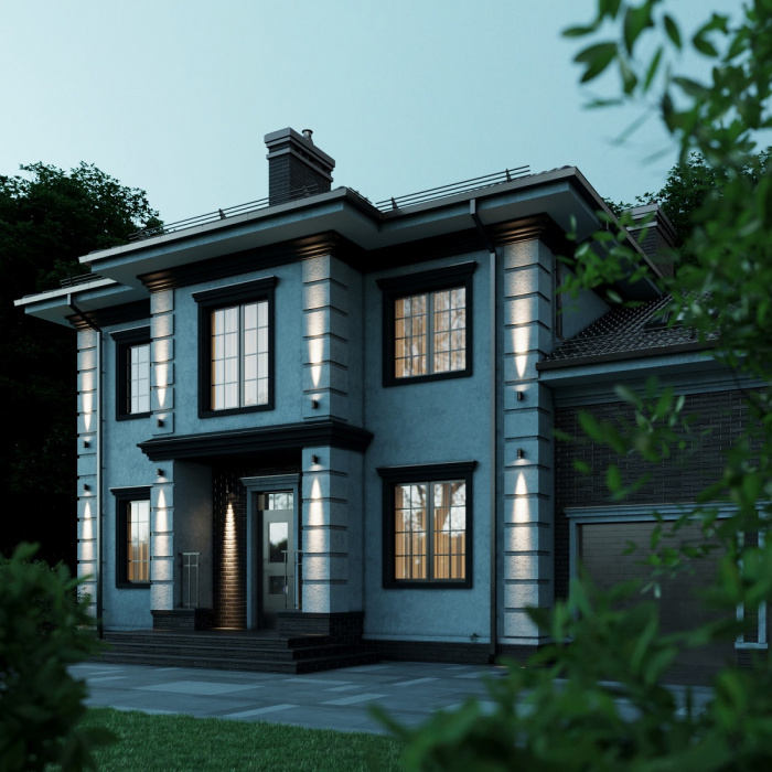Уличный настенный светодиодный светильник Odeon Light Nature Long 7071/7WL
