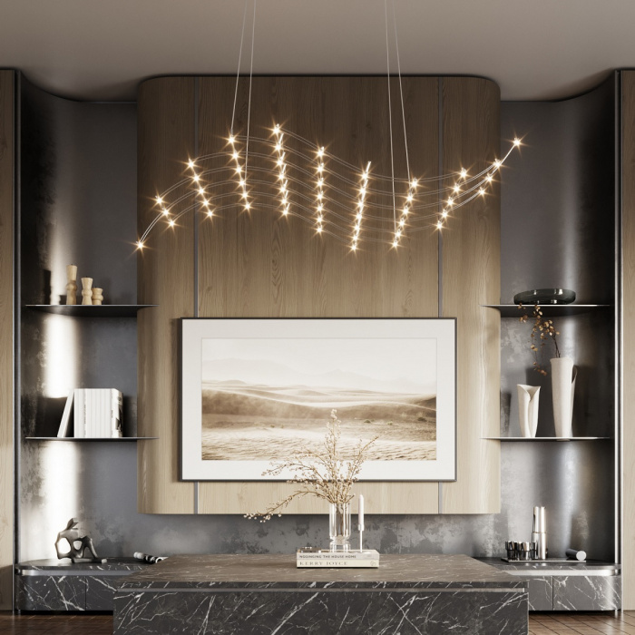 Подвесной светодиодный светильник Odeon Light Welkin 7057/45L