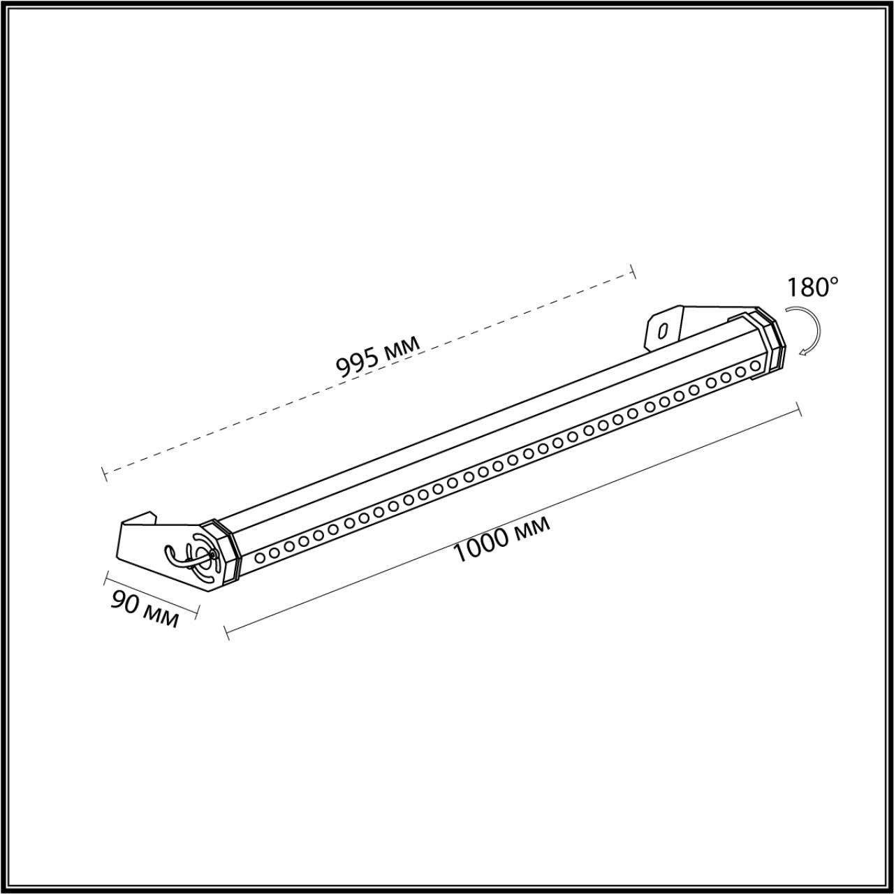 Уличный настенный светодиодный светильник Odeon Light Graze 7040/10WL