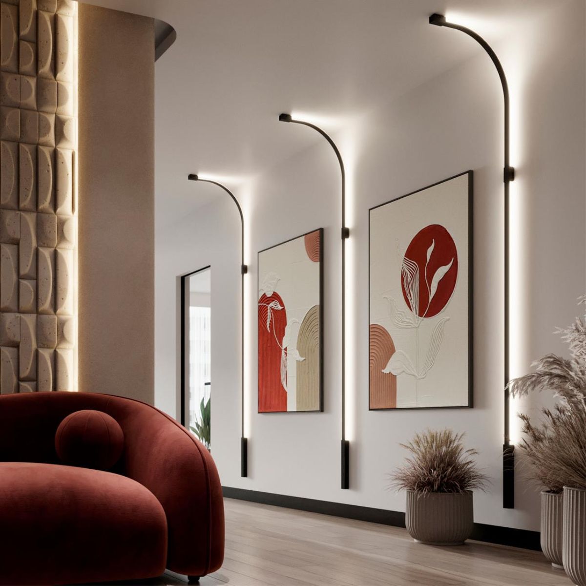 Настенный светодиодный светильник Odeon Light Fino 7006/100A