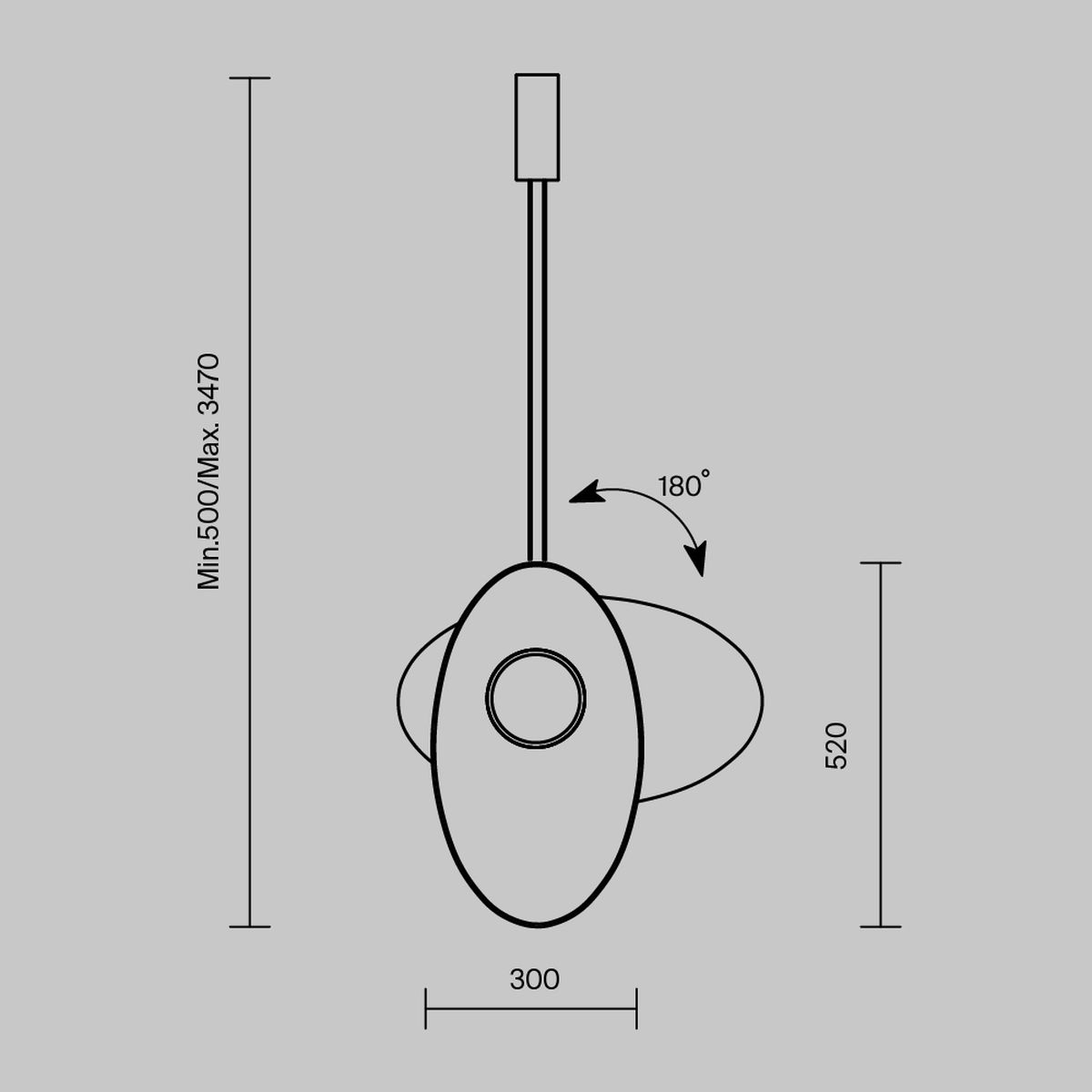 Подвесной светодиодный светильник Maytoni Evolution MOD396PL-L10W3K