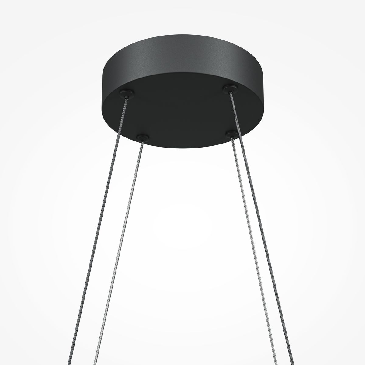 Подвесная светодиодная люстра Maytoni Halo MOD244PL-L50BK