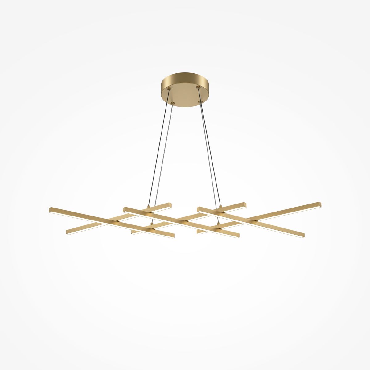 Подвесная светодиодная люстра Maytoni Halo MOD244PL-L50BSK