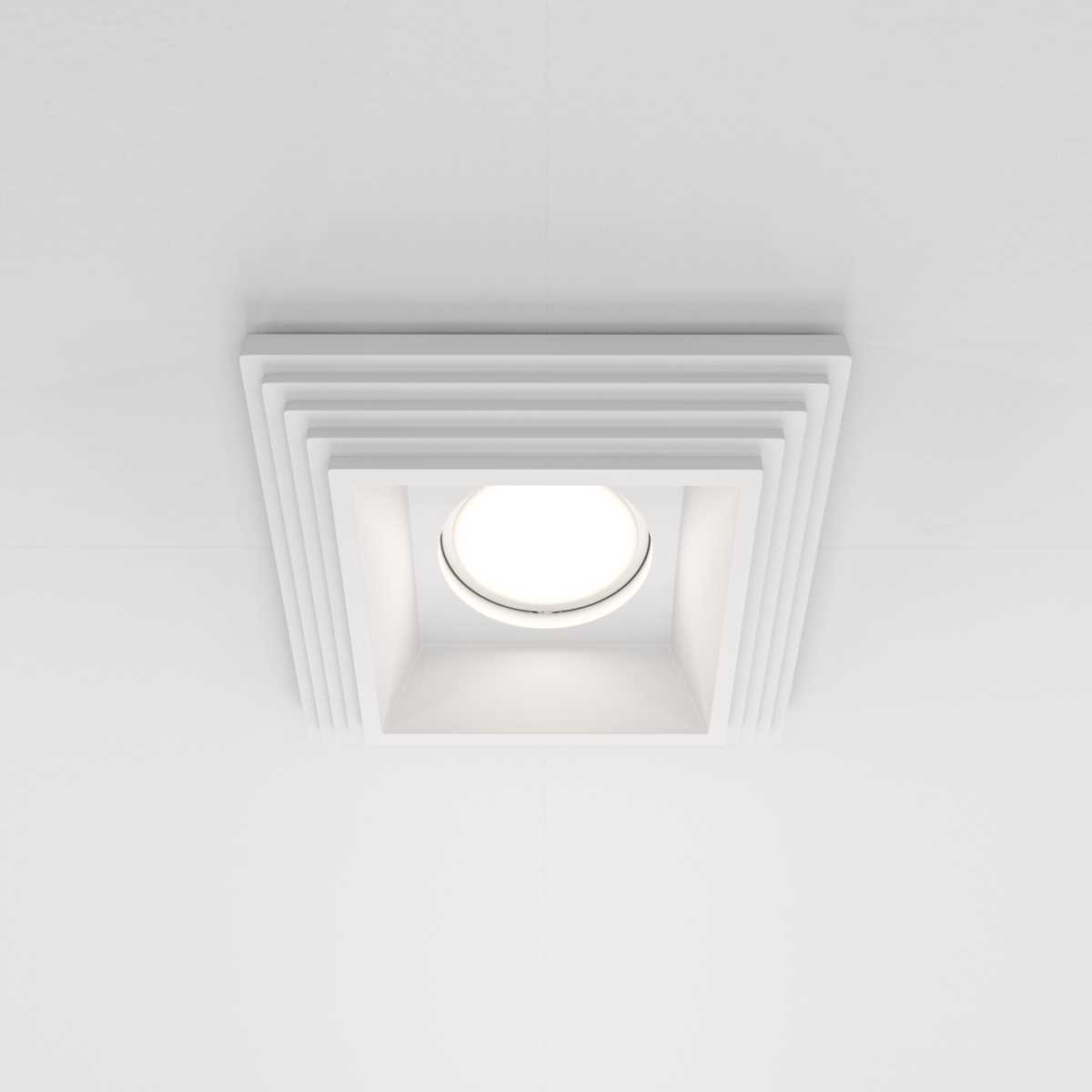 Встраиваемый светильник Maytoni Gyps Modern DL005-1-01-W-1