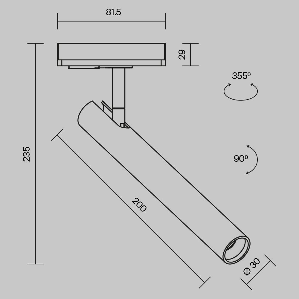 Трековый светодиодный светильник Maytoni Focus T TR141-1-6W3K-M-W