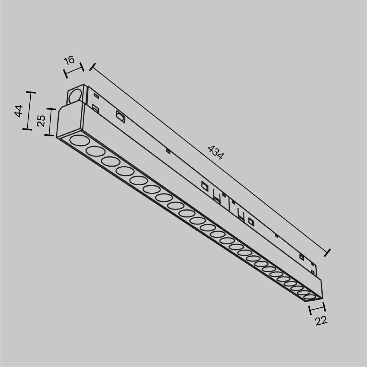 Трековый светильник Maytoni Points TR031-4-24WTW-M-DSZ-W