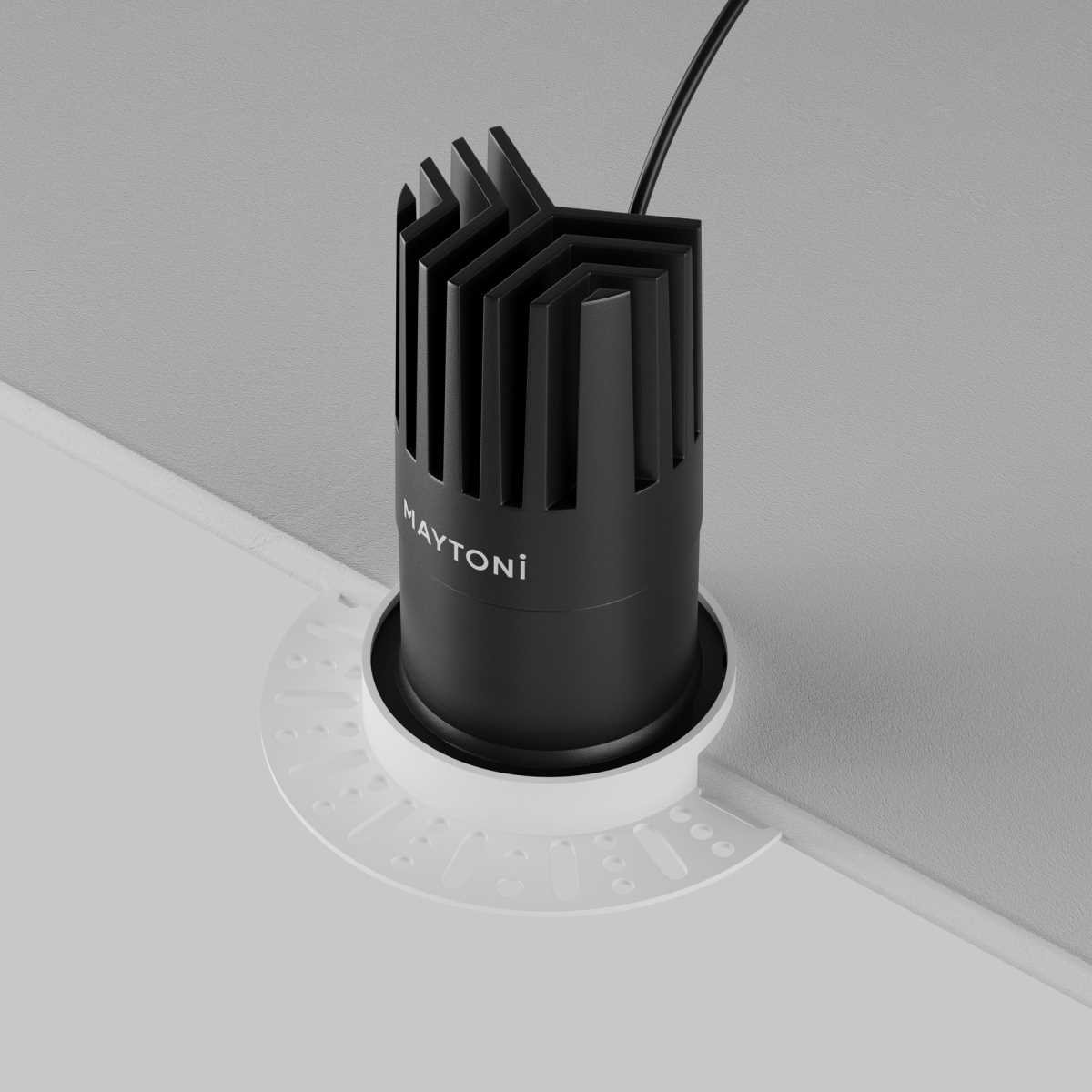 Встраиваемый светильник Maytoni Dip DL122-15W-4K-TRS-B