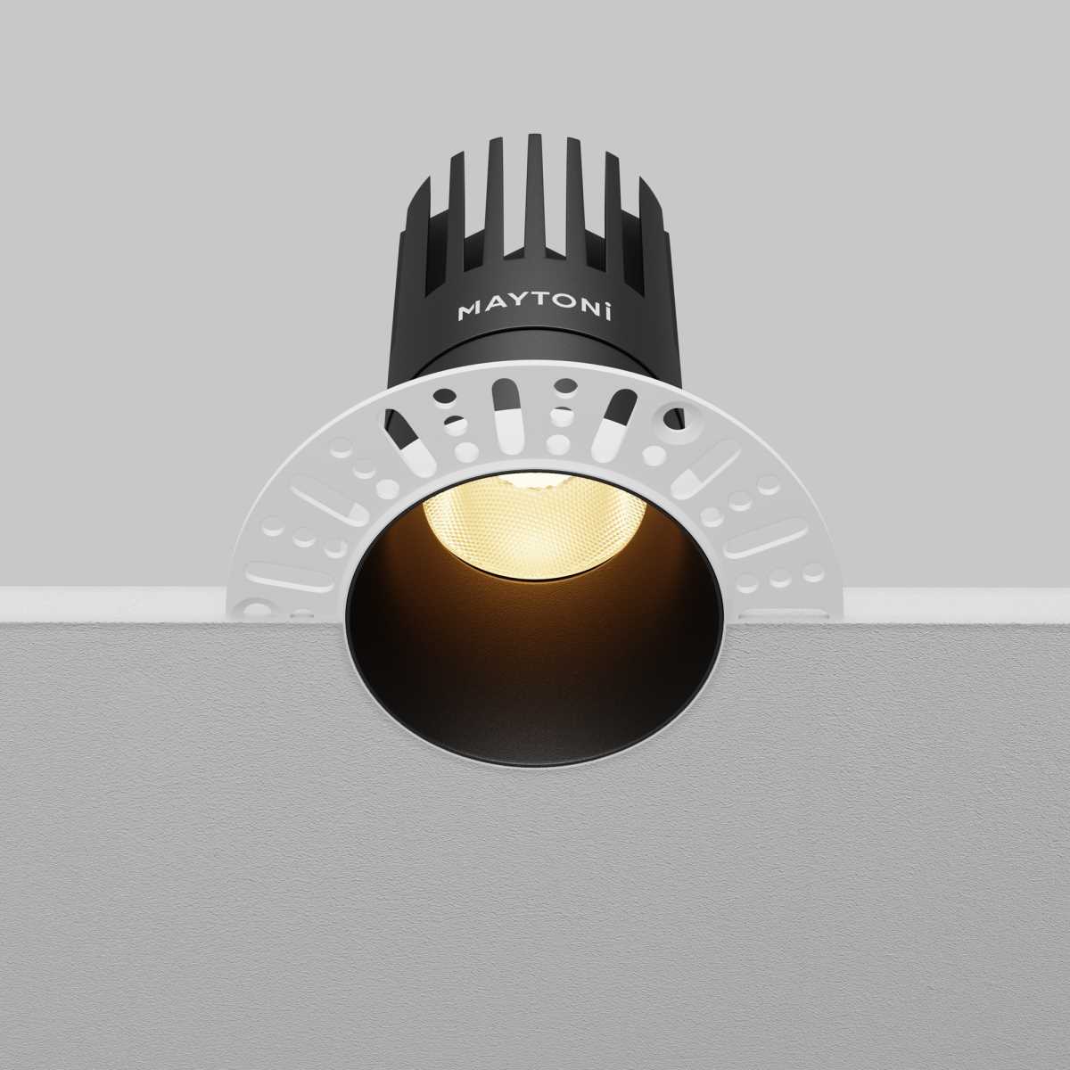 Встраиваемый светильник Maytoni Dip DL122-15W-2.7K-TRS-B
