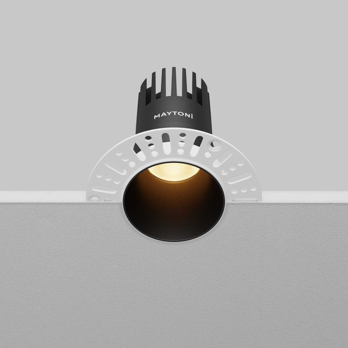 Встраиваемый светильник Maytoni Dip DL120-10W-2.7K-TRS-B
