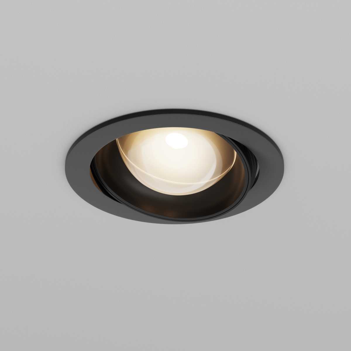 Встраиваемый светильник Maytoni Lens DL105-12W3K-B