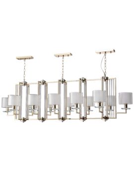 Подвесная люстра Crystal Lux NICOLAS SP12 L1600 GOLD/WHITE
