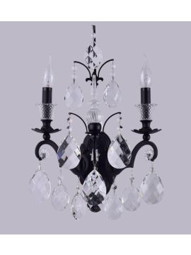 Бра Crystal Lux Magnifico AP2 Black/Transparent