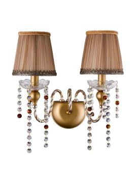 Бра Crystal Lux Alegria AP2 Gold-Brown
