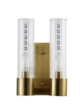 Бра Crystal Lux OTONO AP2 BRASS/TRANSPARENTE