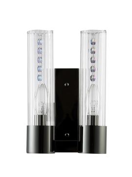 Бра Crystal Lux OTONO AP2 BLACK CHROMIUM/TRANSPARENTE