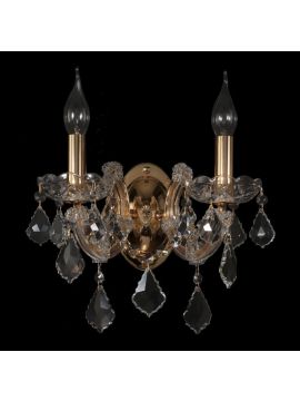 Бра Crystal Lux Ines AP2 Gold/Transparent