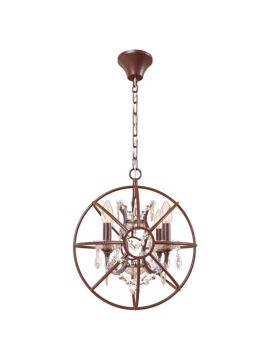 Подвесная люстра LOFT IT Foucaults orb crystal Loft1897/4