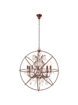 Подвесная люстра LOFT IT Foucaults orb crystal Loft1897/8