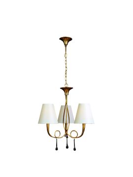 Подвесная люстра Mantra Paola Painted Gold 3542