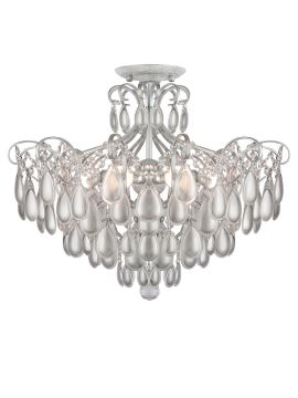 Потолочная люстра AM Group MONICA PL6 SILVER