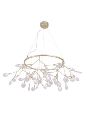 Подвесная люстра Crystal Lux Evita EVITA SP45 D GOLD/TRANSPARENT