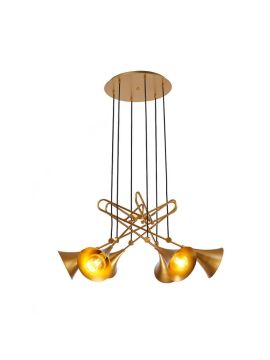 Подвесная люстра Mantra Jazz Pintura Oro 6350