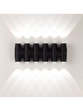 Фасадный светильник AM Group AM359-12X1W BK 4000K